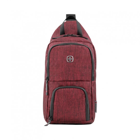 Рюкзак Wenger Urban Contemporary, с одним плечевым ремнем, бордовый, 19х12х33 см, 8 л