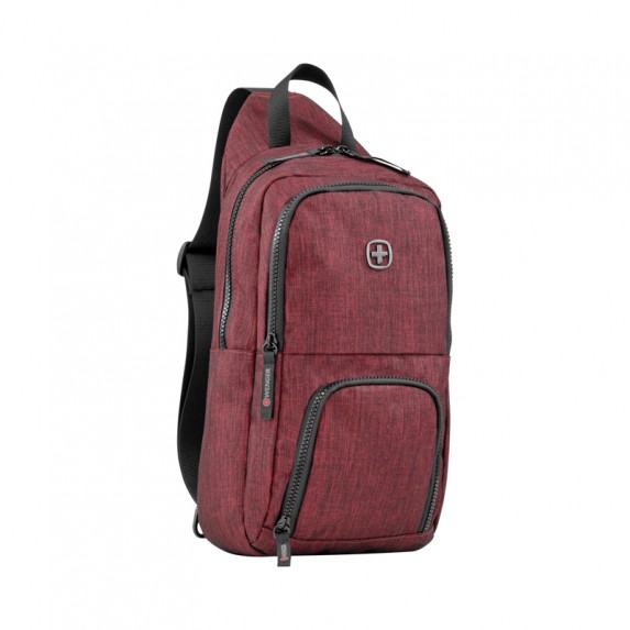 Рюкзак Wenger Urban Contemporary, с одним плечевым ремнем, бордовый, 19х12х33 см, 8 л