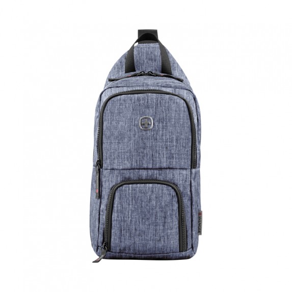Рюкзак Wenger Urban Contemporary, с одним плечевым ремнем, синий, 19х12х33 см, 8 л