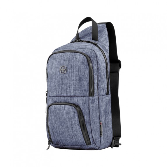 Рюкзак Wenger Urban Contemporary, с одним плечевым ремнем, синий, 19х12х33 см, 8 л