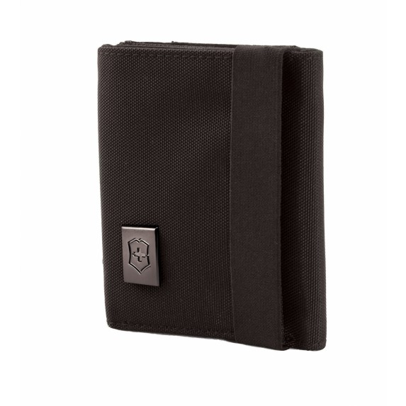 Бумажник Victorinox Lifestyle Accessories 4.0 Tri-Fold Wallet, чёрный, 9x3x10