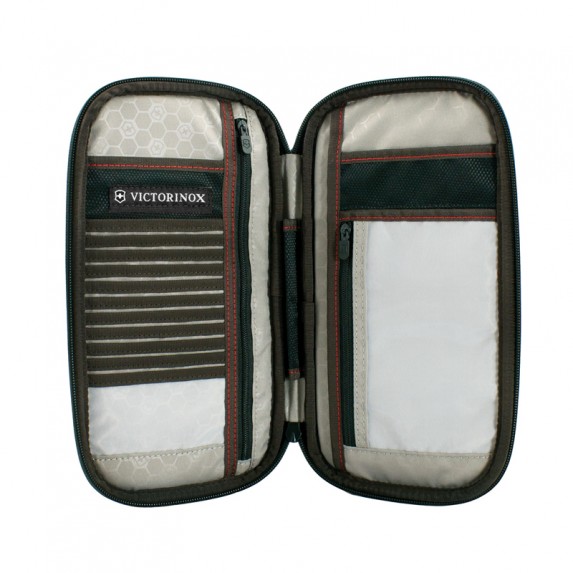Кошелек-органайзер Victorinox Travel Organizer с защитой от сканирования RFID, черный, 13x3x26 см