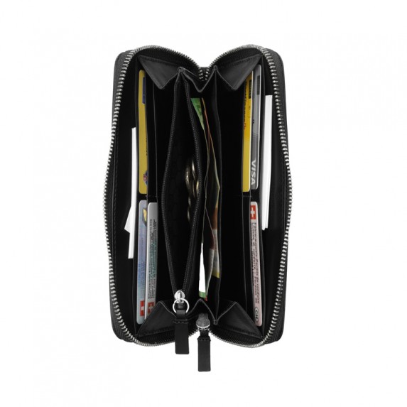 Кошелек Victorinox Altius Edge Turing с защитой от сканирования RFID, кожа наппа, 19,6x2,3x10,2 см