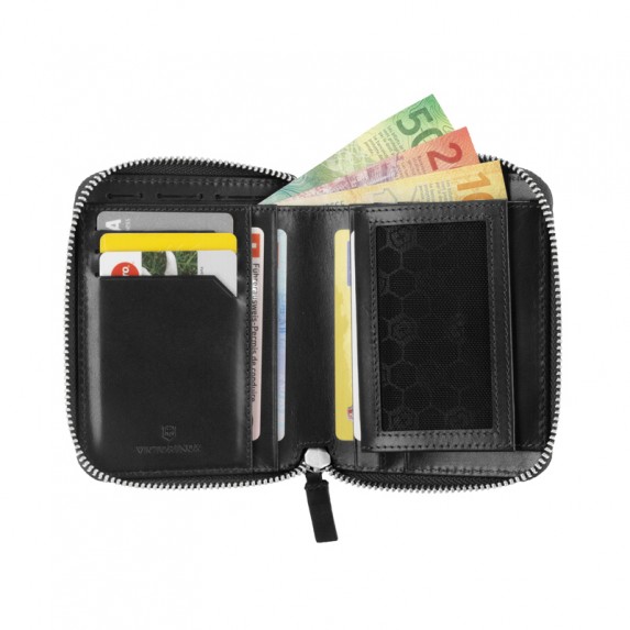 Кошелек Victorinox Altius Edge Weyl с защитой от сканирования RFID, кожа наппа, 12x2,2x10 см