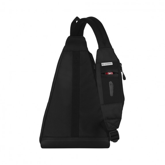 Рюкзак Victorinox Altmont Original, с одним плечевым ремнём, чёрный, 25x14x43 см, 7 л