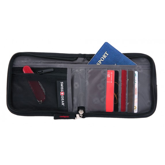 Кошелек на шею Swissgear, черный, 14х2х16 см