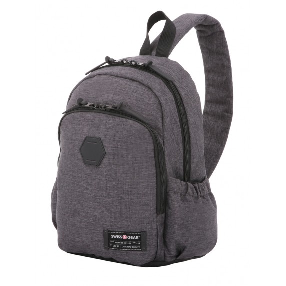 Рюкзак Swissgear 13'', с одним плечевым ремнем, cерый, 25х14х35 см, 12 л
