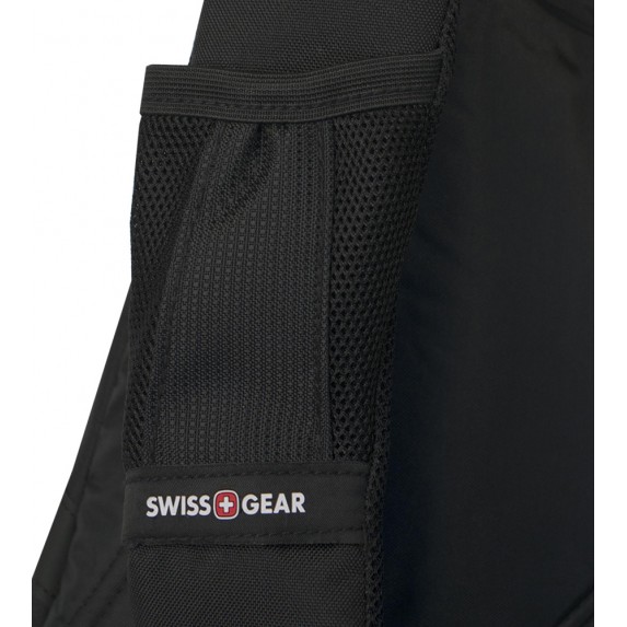 Рюкзак Swissgear с одним плечевым ремнем, черный/красный, 25x15x45 см, 7 л
