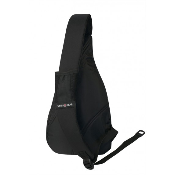 Рюкзак Swissgear с одним плечевым ремнем, черный/красный, 25x15x45 см, 7 л