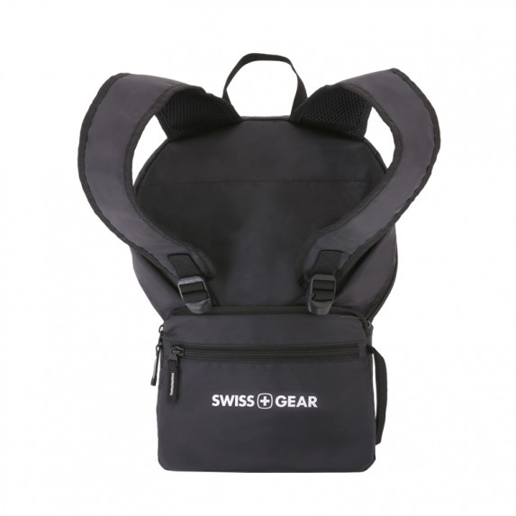 Рюкзак Swissgear складной, черный, 33,5х15,5x40 см, 21 л