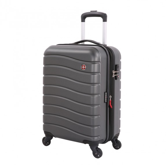 Чемодан Swissgear Alverstone, серый, 35x25x55 см, 37 л