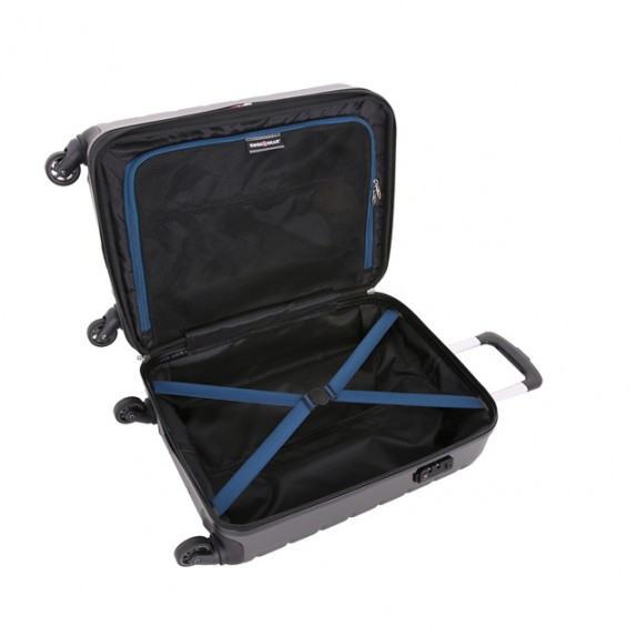 Чемодан Swissgear Alverstone, серый, 35x25x55 см, 37 л