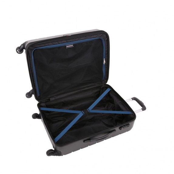 Чемодан Swissgear Alverstone, серый, 46x27x67 см, 64 л