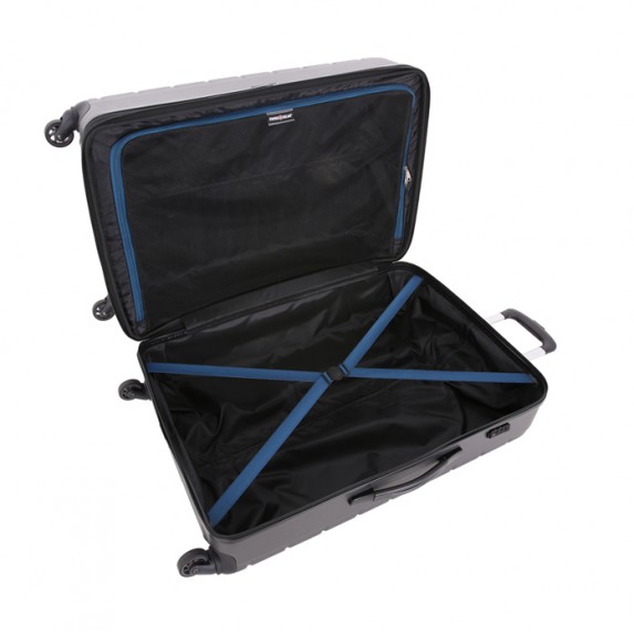 Чемодан Swissgear Alverstone, серый, 51,5x31x77 см, 96 л