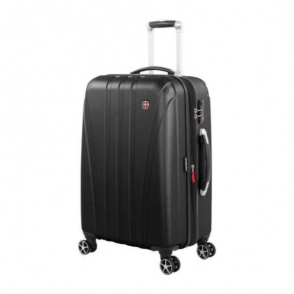 Чемодан Swissgear Tallac, черный, 46x28x68 см, 65 л