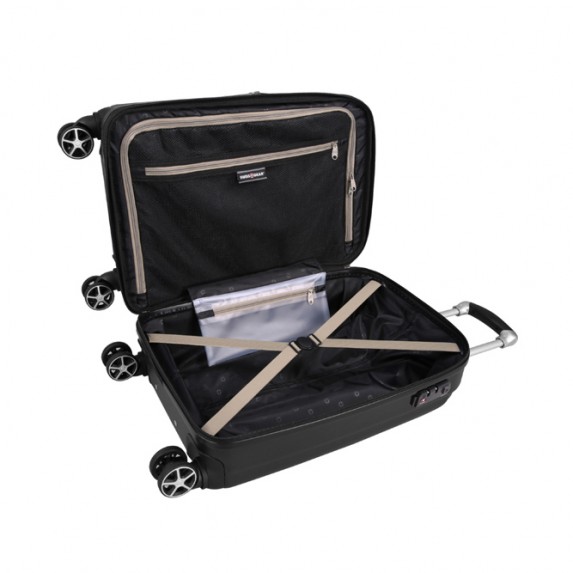 Чемодан Swissgear Tallac, черный, 52x31,5x78 см, 97 л