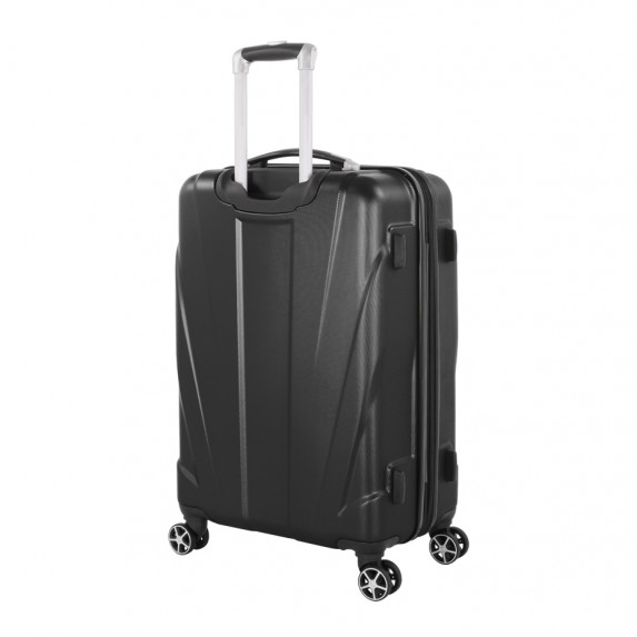Чемодан Swissgear Adams, черный, 46x27x67 см, 64 л