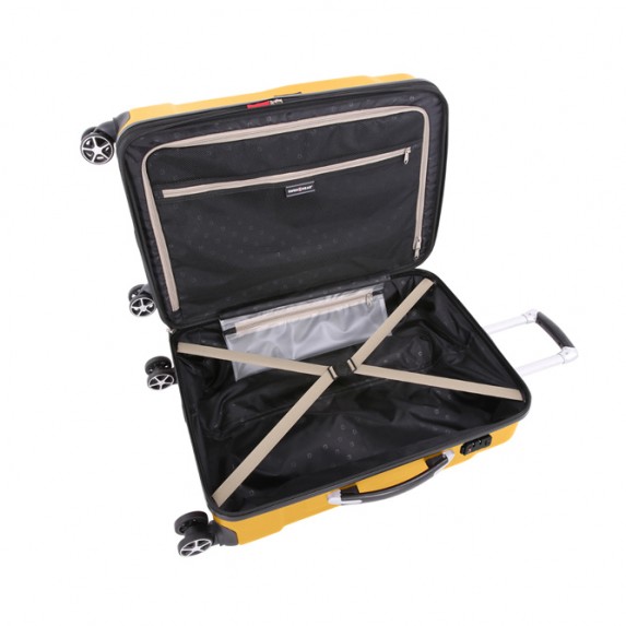 Чемодан Swissgear Adams, желтый, 46x27x67 см, 64 л