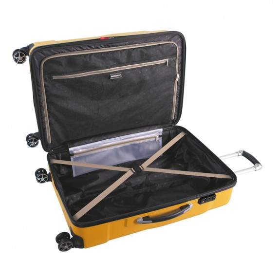 Чемодан Swissgear Adams, желтый, 52x31x78 см, 96 л